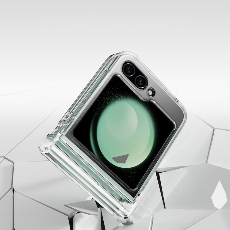 For Samsung Galaxy Z Flip5 Transparent Airbag Shockproof MagSafe Phone Case