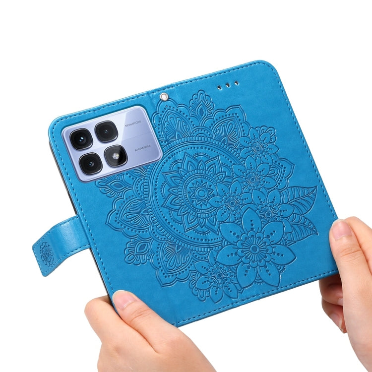For Redmi K70 Ultra Seven-petal Flowers Embossing Leather Phone Case