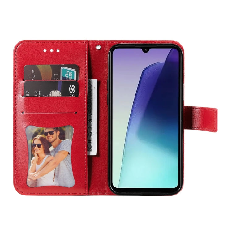 For Redmi 14C 4G Seven-petal Flowers Embossing Leather Phone Case