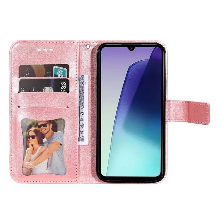 For Redmi 14C 4G Seven-petal Flowers Embossing Leather Phone Case