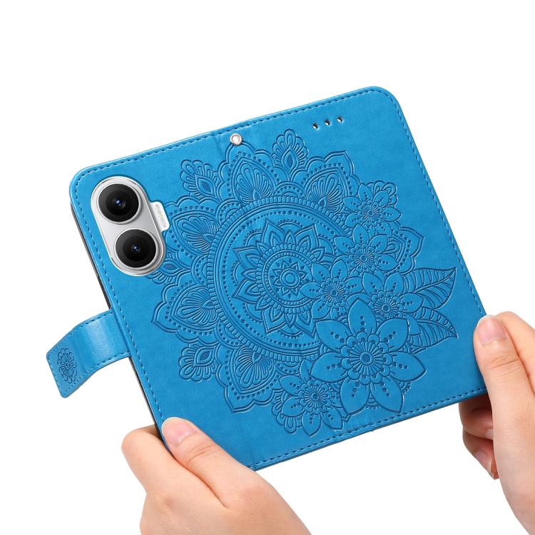 For Redmi Turbo 4 Pro / Xiaomi Poco F7 Seven-petal Flowers Embossing Leather Phone Case