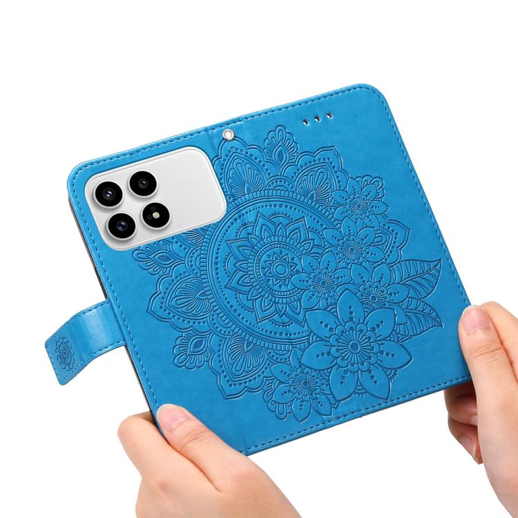 For Redmi K90 / Xiaomi Poco F8 Pro 5G Seven-petal Flowers Embossing Leather Phone Case
