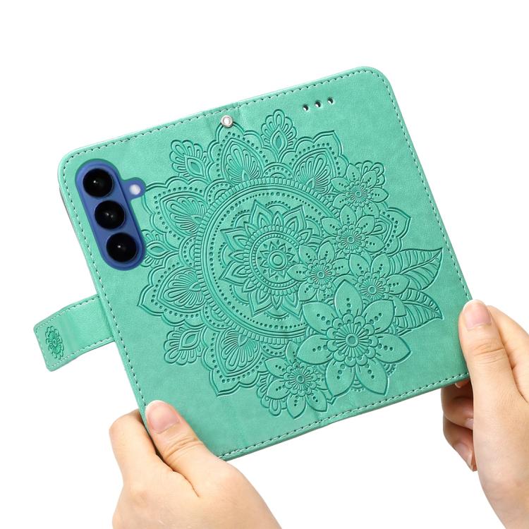 For Samsung Galaxy S26+ 5G Seven-petal Flowers Embossing Leather Phone Case