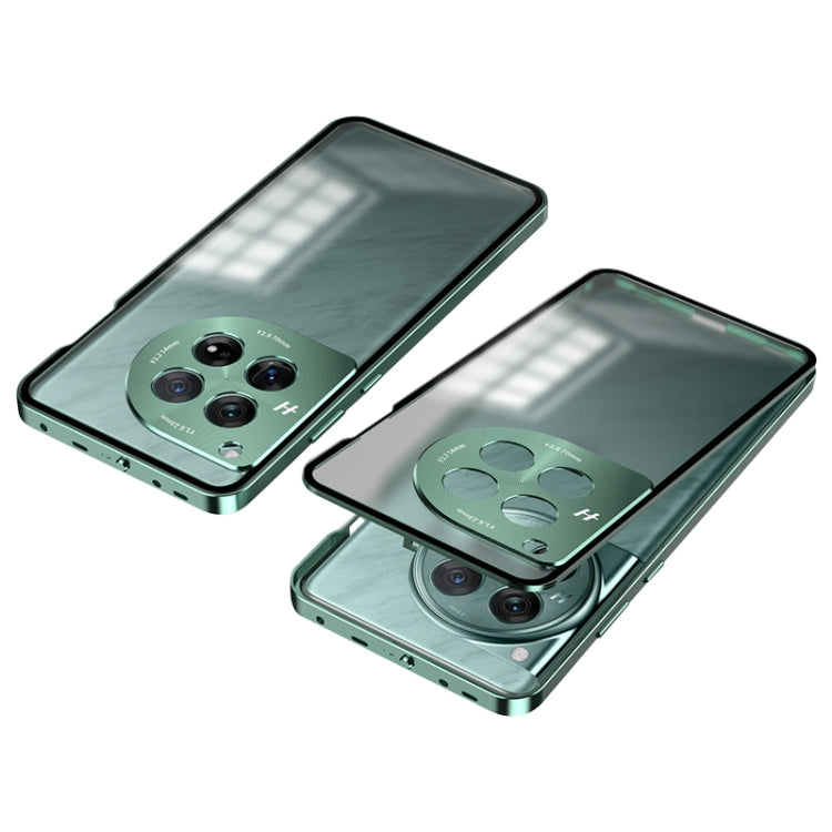 For OnePlus Ace 3 Pro Snap Buckle Single-sided Metal Frame Frosted Phone Case
