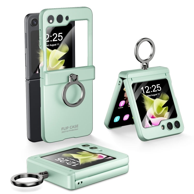For Samsung Galaxy Z Flip6 / Flip7 FE Integrated Folding Ring Phone Case with Hinge