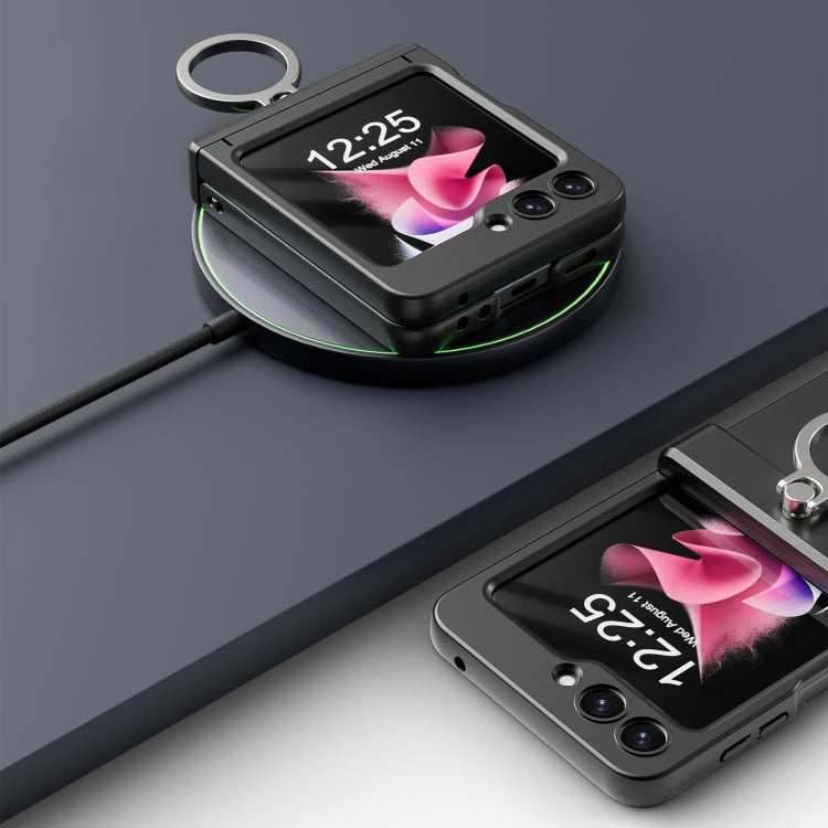 For Samsung Galaxy Z Flip6 / Flip7 FE Integrated Folding Ring Phone Case with Hinge