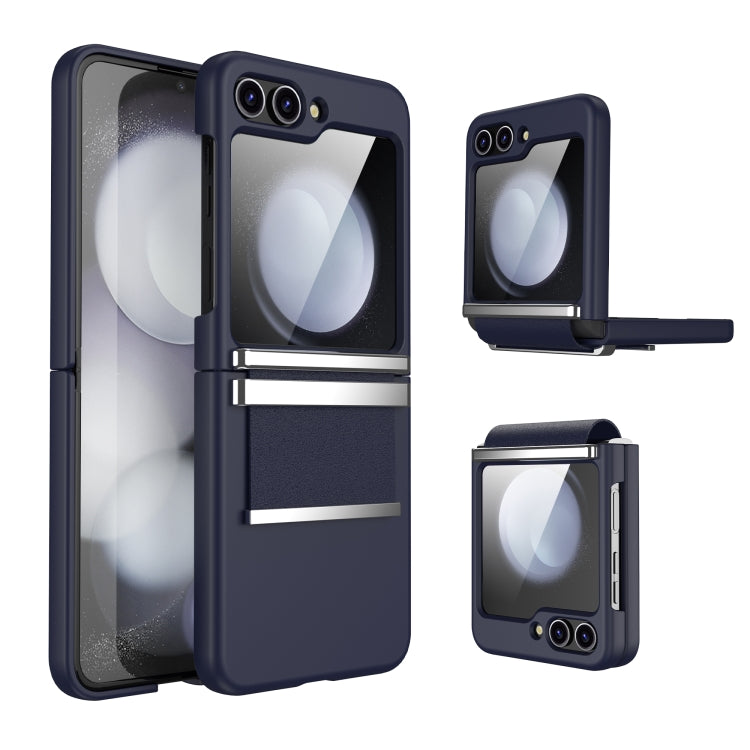 For Samsung Galaxy Z Flip3 5G Hardware Foldable Leather Shockproof Phone Case