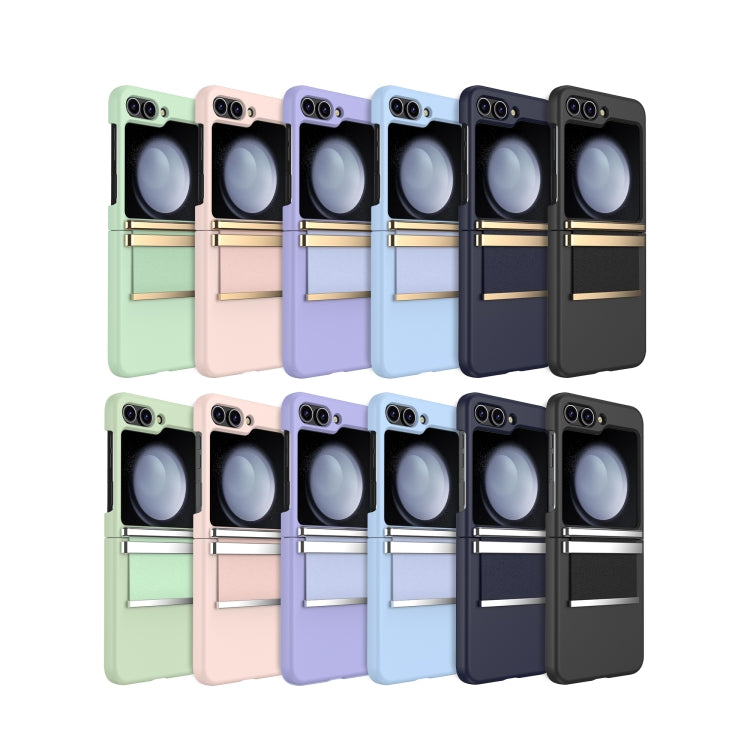For Samsung Galaxy Z Flip3 5G Hardware Foldable Leather Shockproof Phone Case