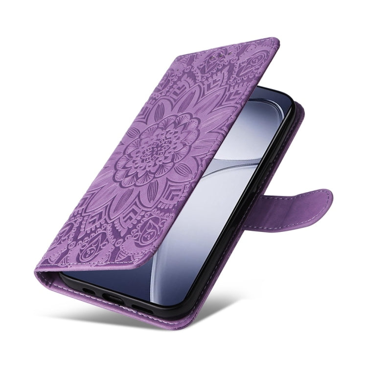 For Redmi K70 Ultra Embossed Sunflower Leather Phone Case