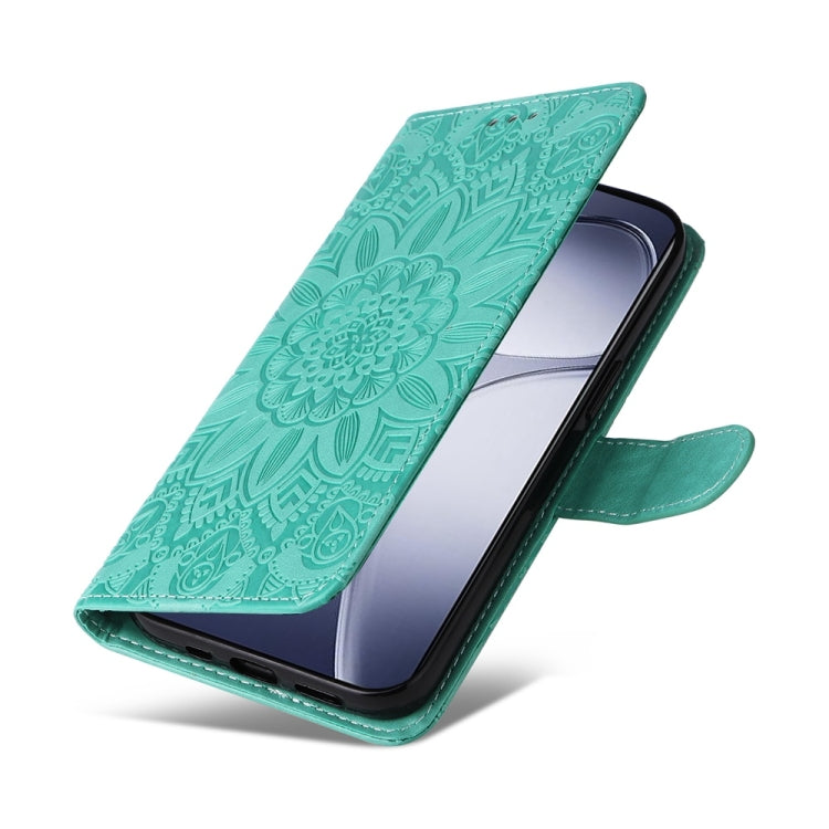 For Redmi K70 Ultra Embossed Sunflower Leather Phone Case