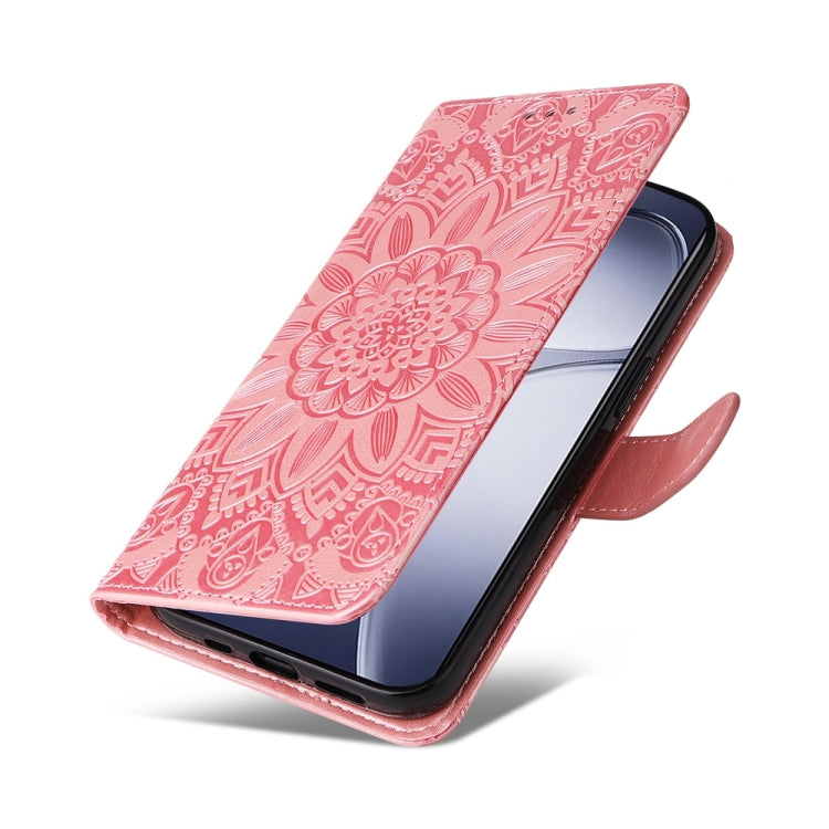 For Redmi K70 Ultra Embossed Sunflower Leather Phone Case