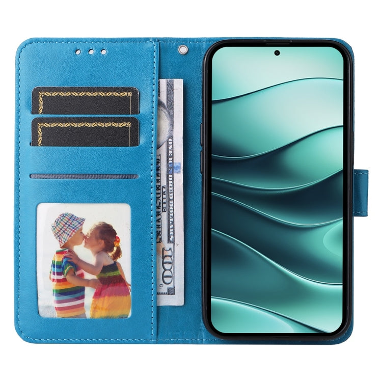 For Redmi Note 14 5G Embossed Sunflower Leather Phone Case