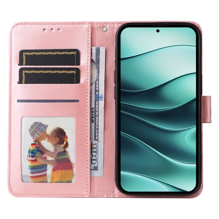For Redmi Note 14 5G Embossed Sunflower Leather Phone Case
