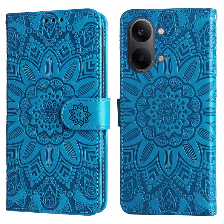 For Redmi Turbo 5 Max 5G / Poco X8 Pro Max 5G Embossed Sunflower Leather Phone Case