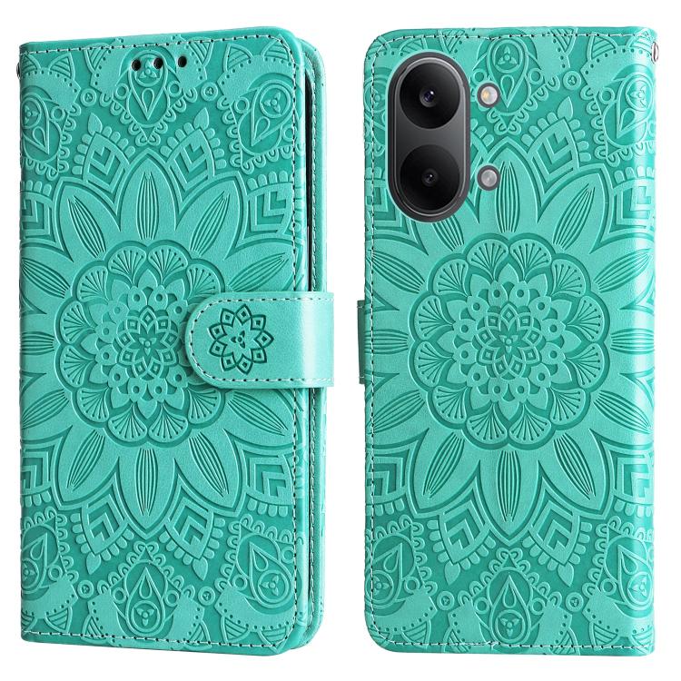 For Redmi Turbo 5 Max 5G / Poco X8 Pro Max 5G Embossed Sunflower Leather Phone Case