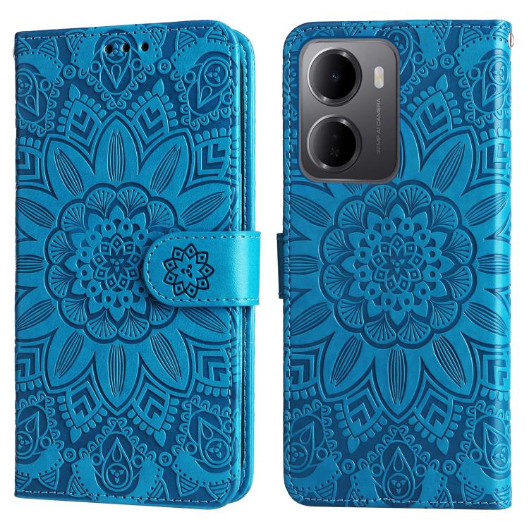 For Redmi 15a 5G Embossed Sunflower Leather Phone Case