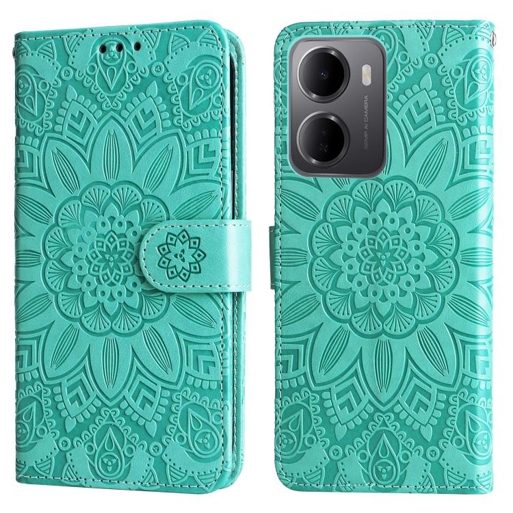 For Redmi 15a 5G Embossed Sunflower Leather Phone Case