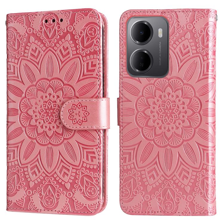For Redmi 15a 5G Embossed Sunflower Leather Phone Case
