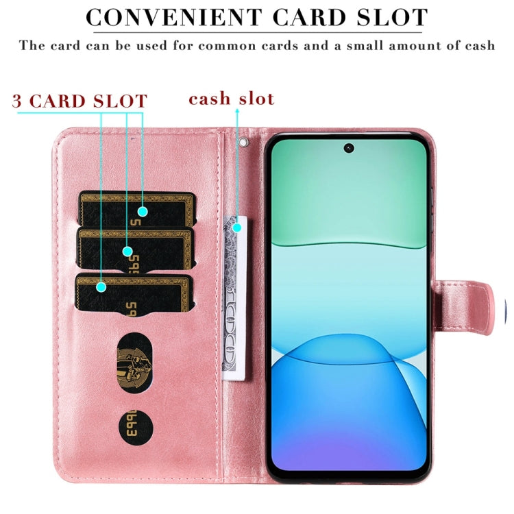 For Redmi 13 4G / Redmi Note 13R Fashion Calf Texture Zipper Leather Phone Case
