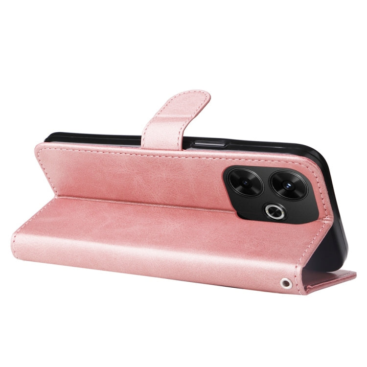 For Redmi 13 4G / Redmi Note 13R Fashion Calf Texture Zipper Leather Phone Case