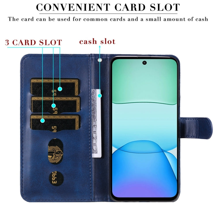 For Redmi 13 4G / Redmi Note 13R Fashion Calf Texture Zipper Leather Phone Case