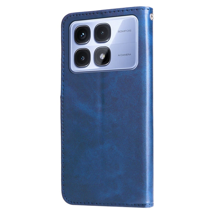 For Redmi K70 Ultra Fashion Calf Texture Zipper Leather Phone Case