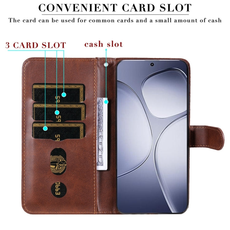 For Redmi K70 Ultra Fashion Calf Texture Zipper Leather Phone Case