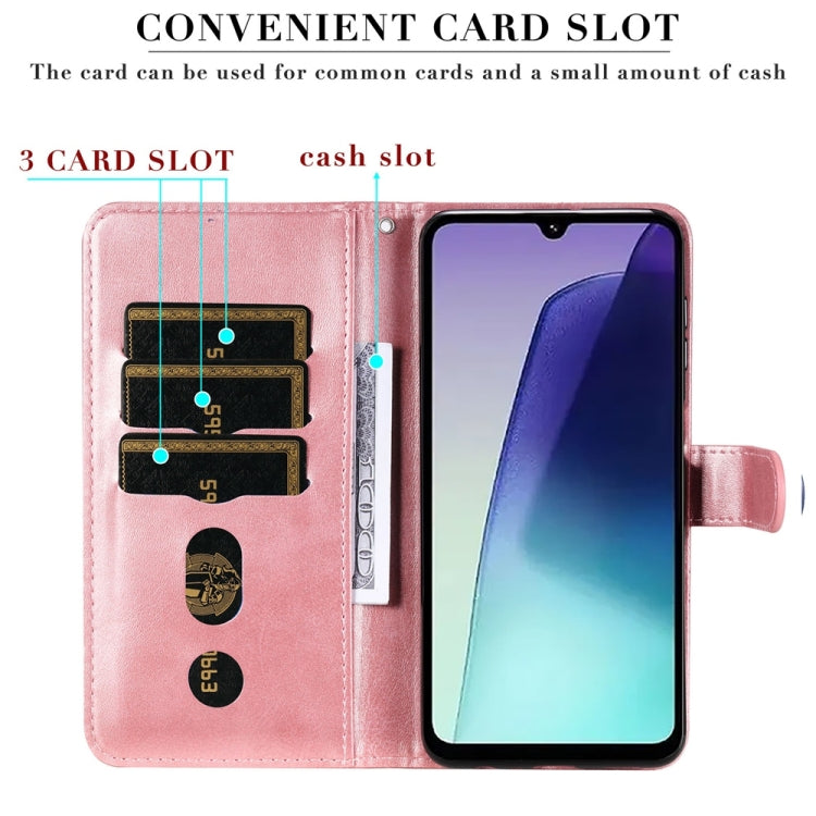 For Redmi 14C 4G Fashion Calf Texture Zipper Leather Phone Case