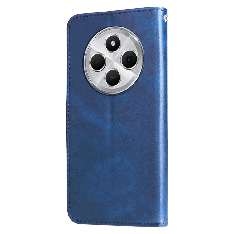 For Redmi 14C 4G Fashion Calf Texture Zipper Leather Phone Case