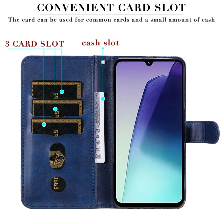 For Redmi 14C 4G Fashion Calf Texture Zipper Leather Phone Case