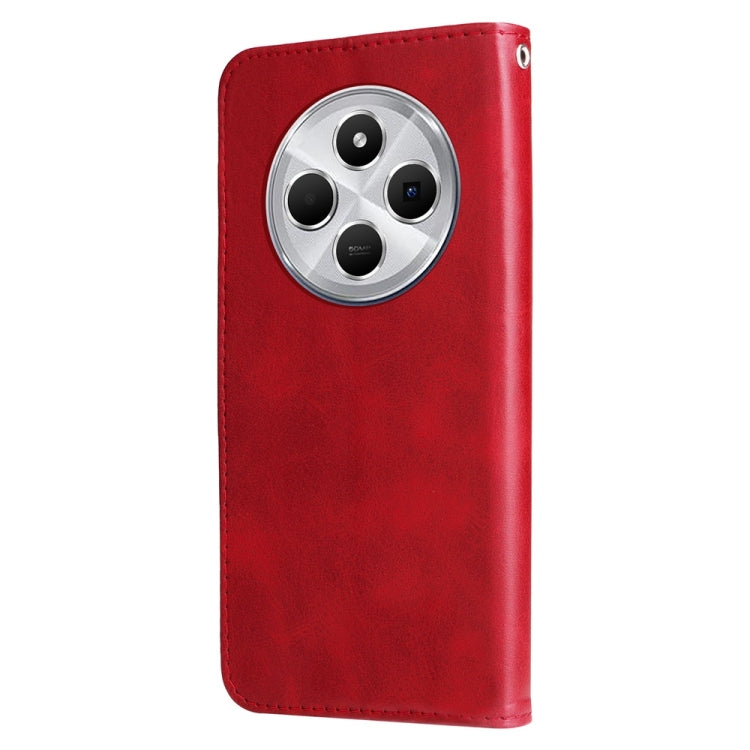 For Redmi 14C 4G Fashion Calf Texture Zipper Leather Phone Case