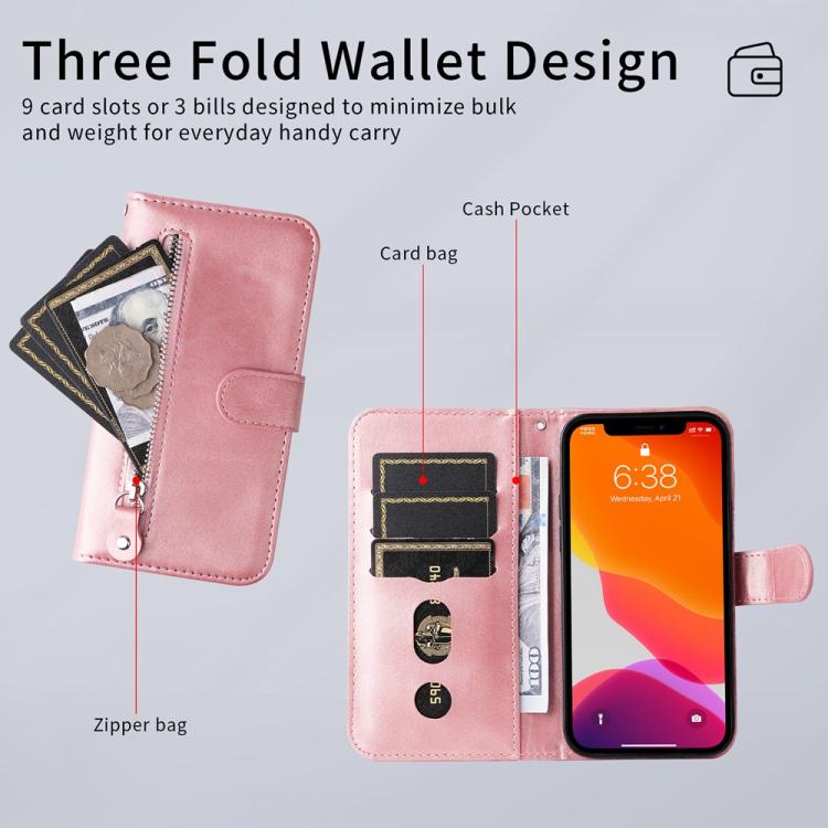 For Redmi K80 Pro Fashion Calf Texture Zipper Leather Phone Case