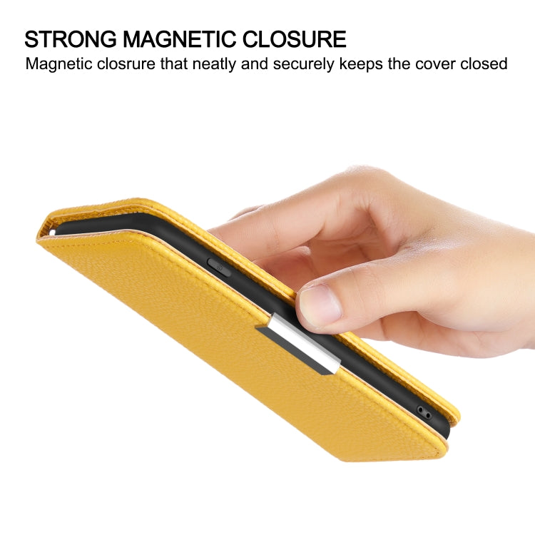 For iPhone 12 mini Litchi Texture Horizontal Flip Leather Case with Holder & Card Slots