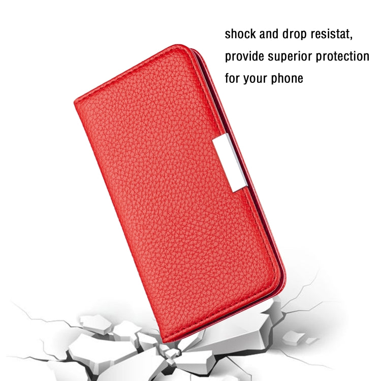 For iPhone 12 mini Litchi Texture Horizontal Flip Leather Case with Holder & Card Slots