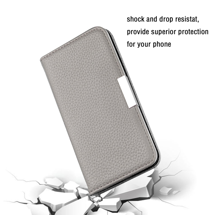For iPhone 12 mini Litchi Texture Horizontal Flip Leather Case with Holder & Card Slots