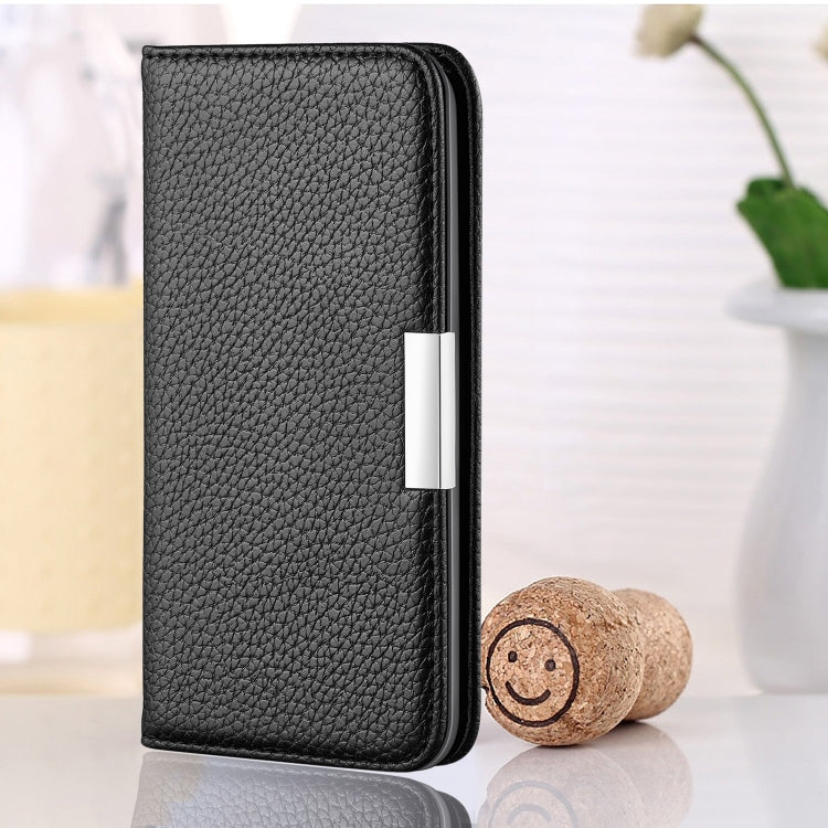 For iPhone 12 mini Litchi Texture Horizontal Flip Leather Case with Holder & Card Slots