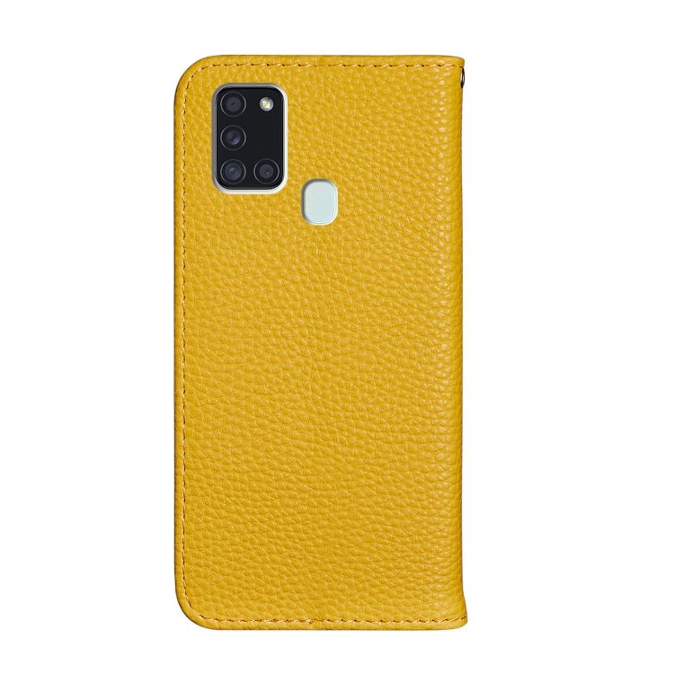 For Samsung Galaxy A21s Litchi Texture Horizontal Flip Leather Case with Holder & Card Slots