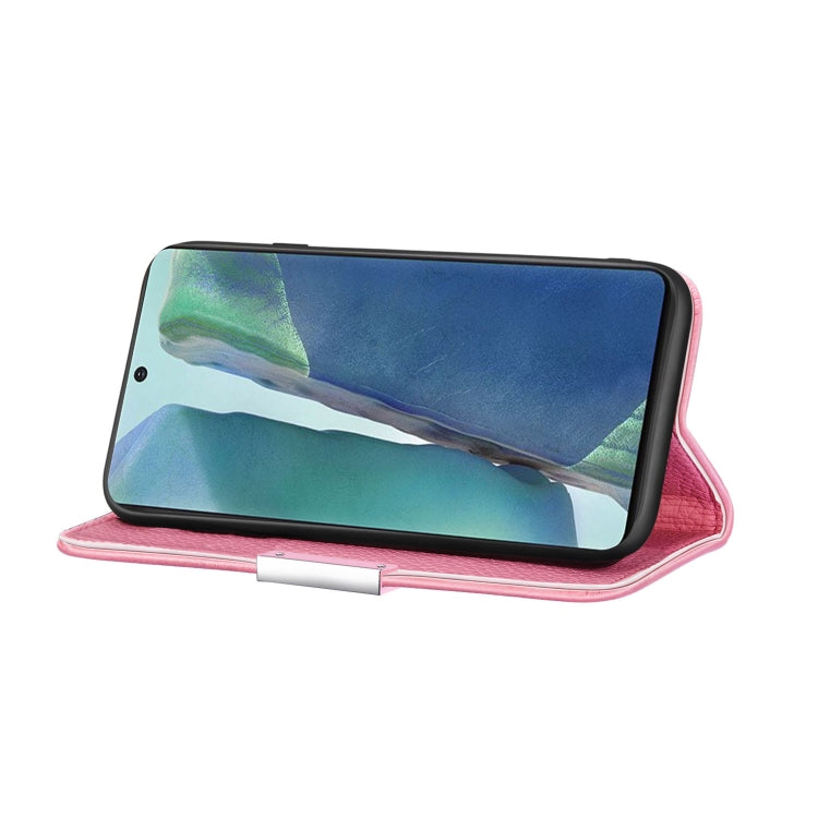 For Samsung Galaxy Note20 Litchi Texture Horizontal Flip Leather Case with Holder & Card Slots