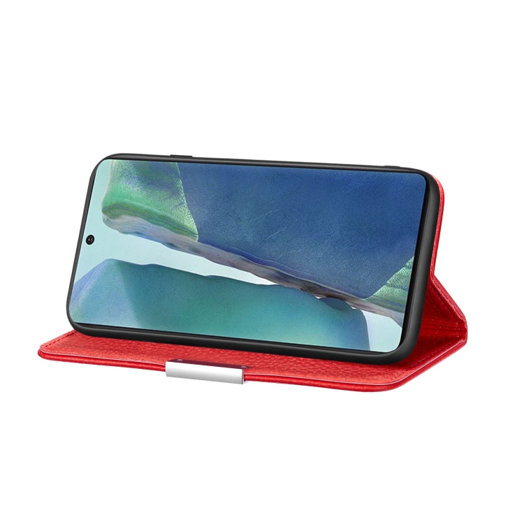 For Samsung Galaxy Note20 Litchi Texture Horizontal Flip Leather Case with Holder & Card Slots