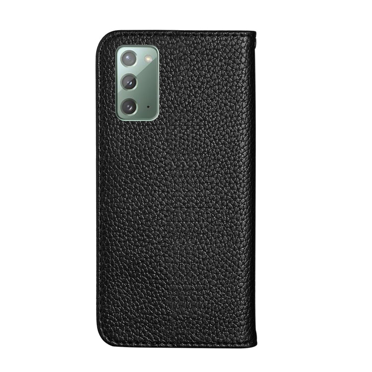 For Samsung Galaxy Note20 Litchi Texture Horizontal Flip Leather Case with Holder & Card Slots
