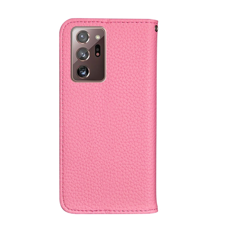 For Samsung Galaxy Note20 Ultra Litchi Texture Horizontal Flip Leather Case with Holder & Card Slots