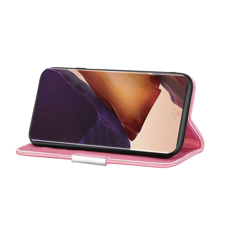 For Samsung Galaxy Note20 Ultra Litchi Texture Horizontal Flip Leather Case with Holder & Card Slots
