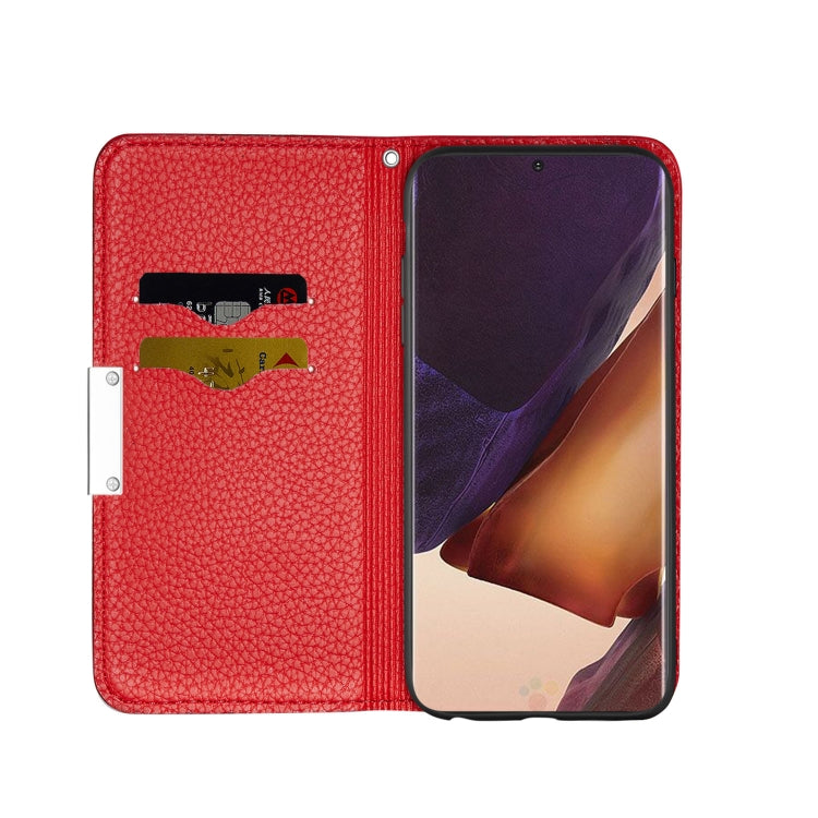 For Samsung Galaxy Note20 Ultra Litchi Texture Horizontal Flip Leather Case with Holder & Card Slots