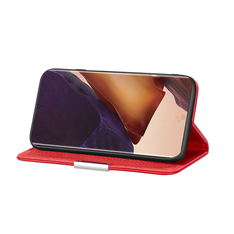 For Samsung Galaxy Note20 Ultra Litchi Texture Horizontal Flip Leather Case with Holder & Card Slots