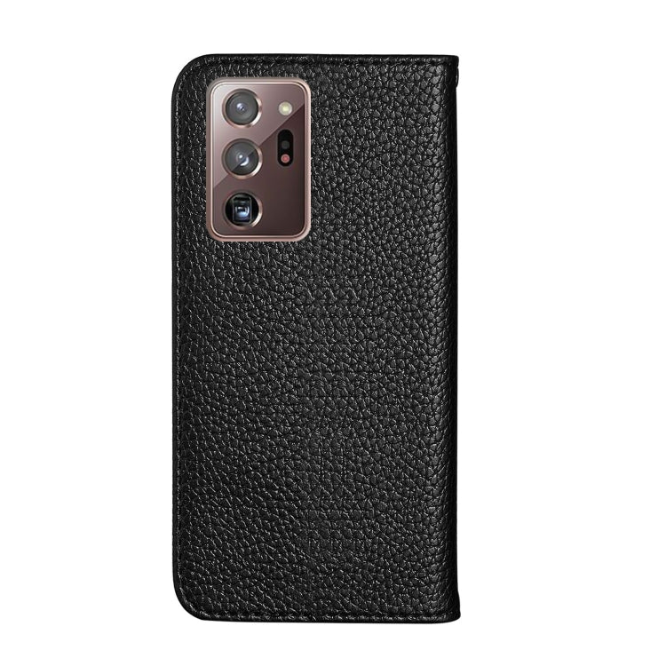 For Samsung Galaxy Note20 Ultra Litchi Texture Horizontal Flip Leather Case with Holder & Card Slots