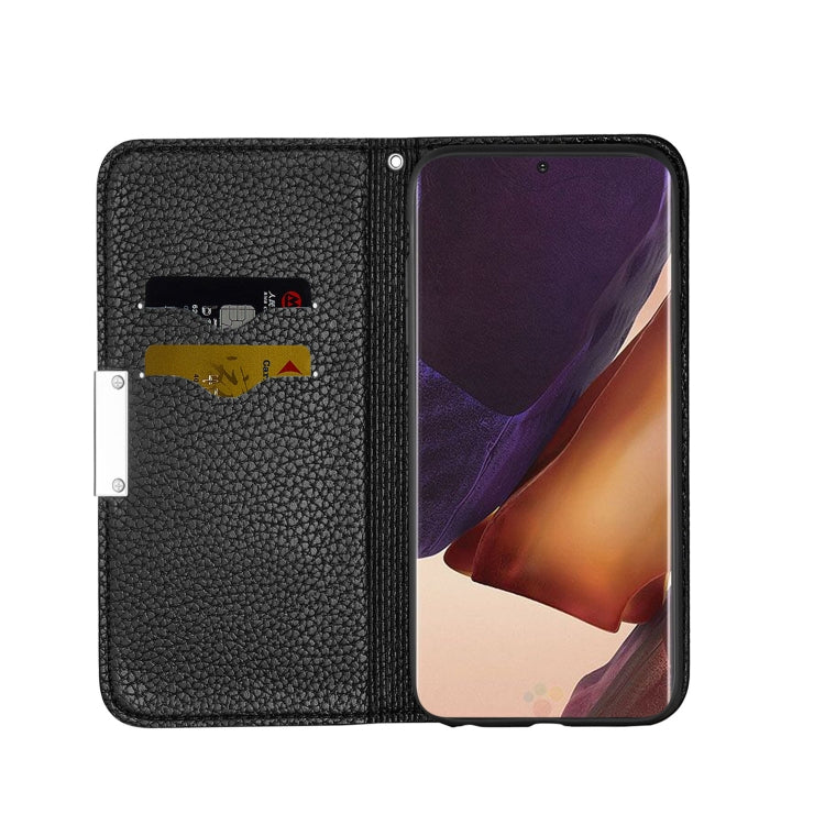 For Samsung Galaxy Note20 Ultra Litchi Texture Horizontal Flip Leather Case with Holder & Card Slots