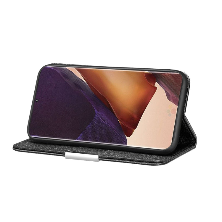 For Samsung Galaxy Note20 Ultra Litchi Texture Horizontal Flip Leather Case with Holder & Card Slots