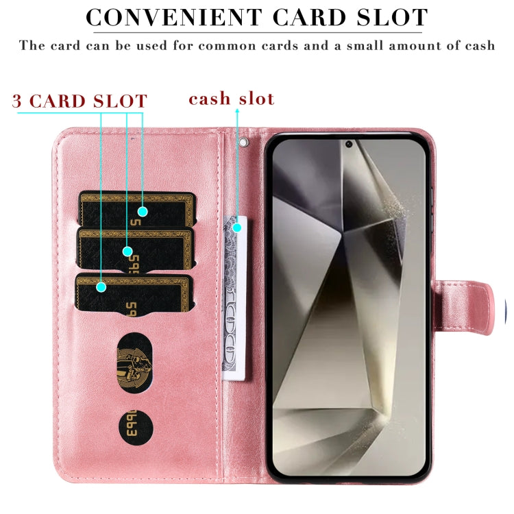 For Samsung Galaxy S25 Ultra 5G Fashion Calf Texture Zipper Leather Phone Case