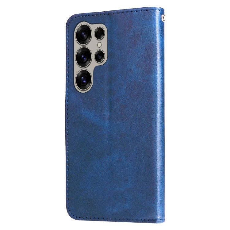 For Samsung Galaxy S25 Ultra 5G Fashion Calf Texture Zipper Leather Phone Case