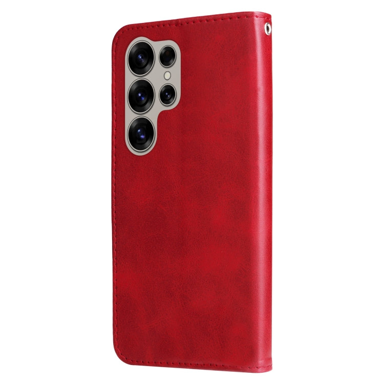 For Samsung Galaxy S25 Ultra 5G Fashion Calf Texture Zipper Leather Phone Case